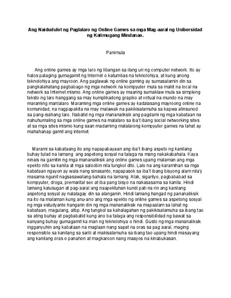 epekto ng online games sa mga mag-aaral thesis|(PDF) ANG KAUGNAYAN NG PAGLALARO NG ONLINE .